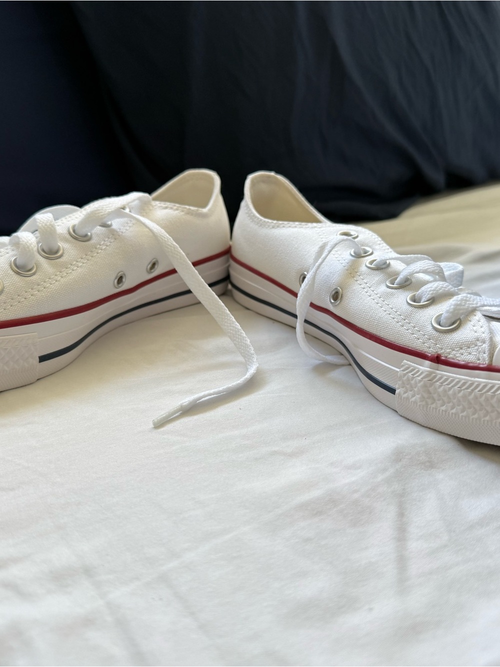 NIB Converse All Star OX optical white trainers low top sneakers - Picture 6 of 8